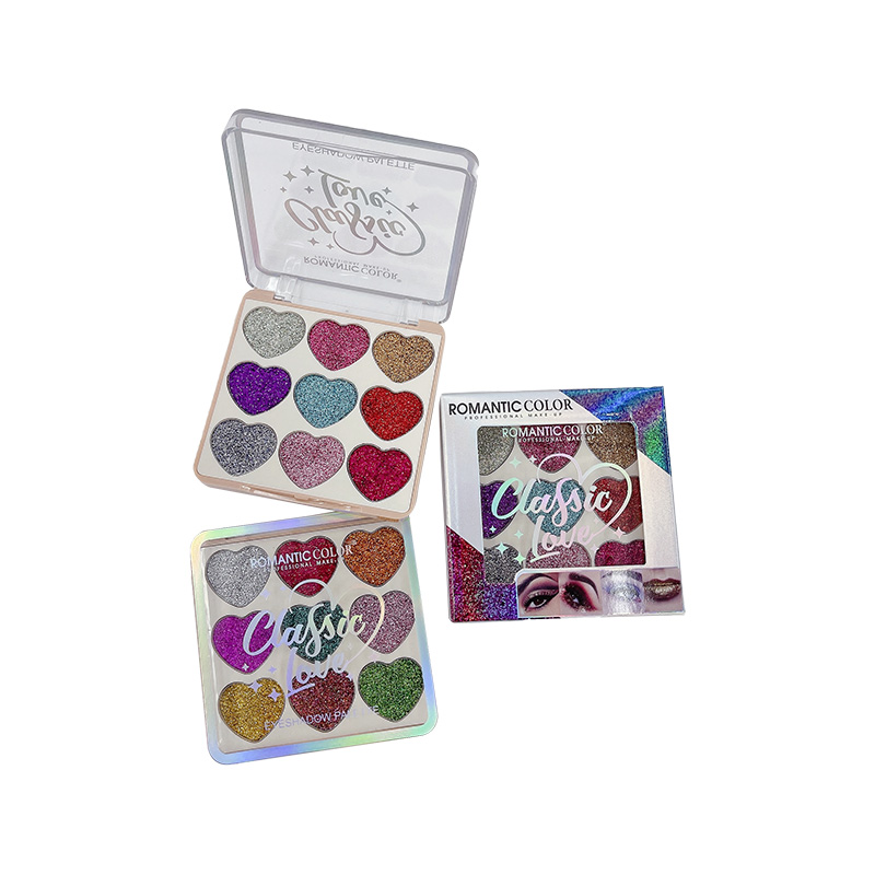 CLASSIC LOVE EYESHADOW PALETTE|9 SHADE GLITTER EYESHADOW PALETTE