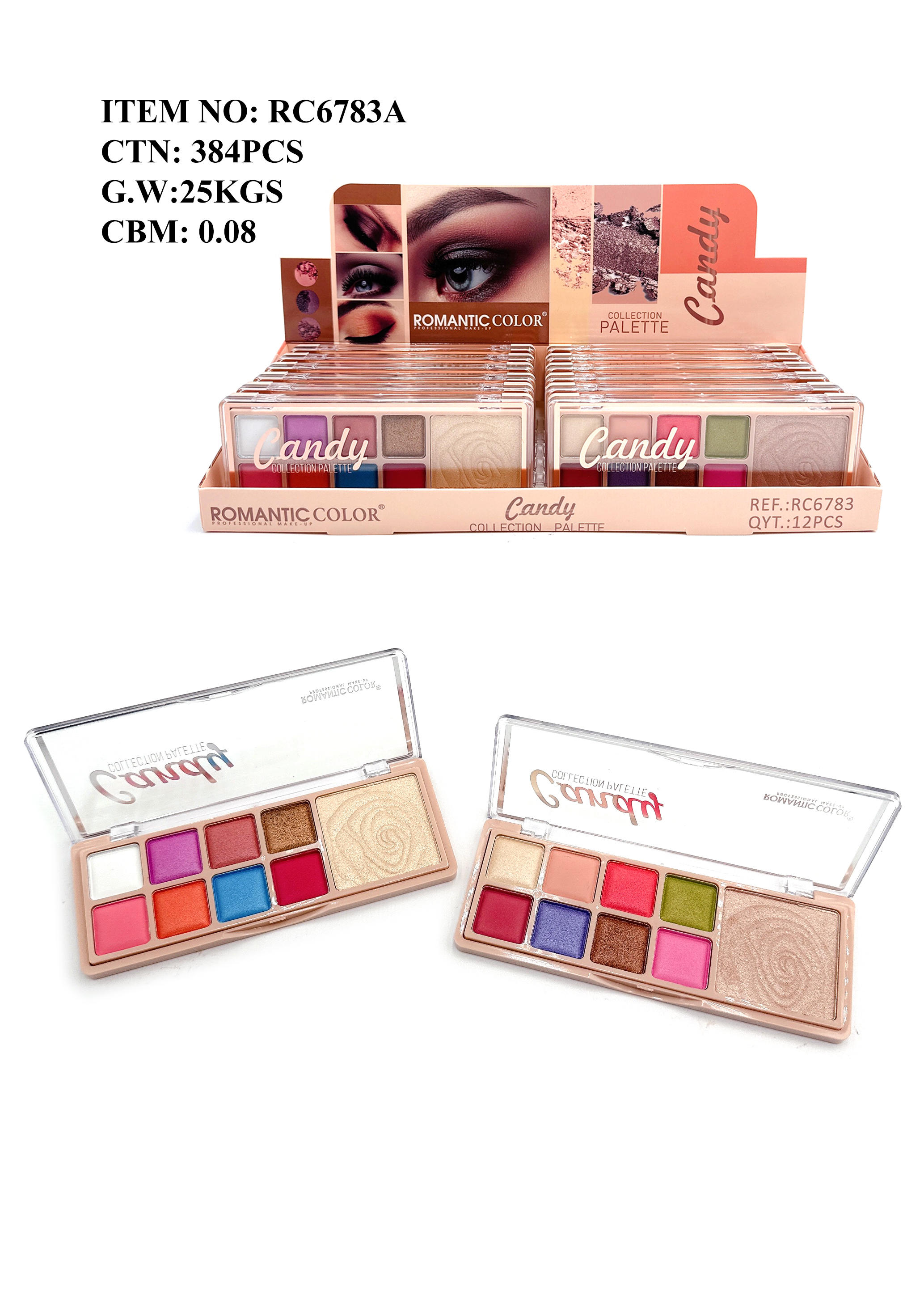 ROMANTIC COLOR CANDY EYESHADOW|9 COLORS EYESHADOW PALETTE