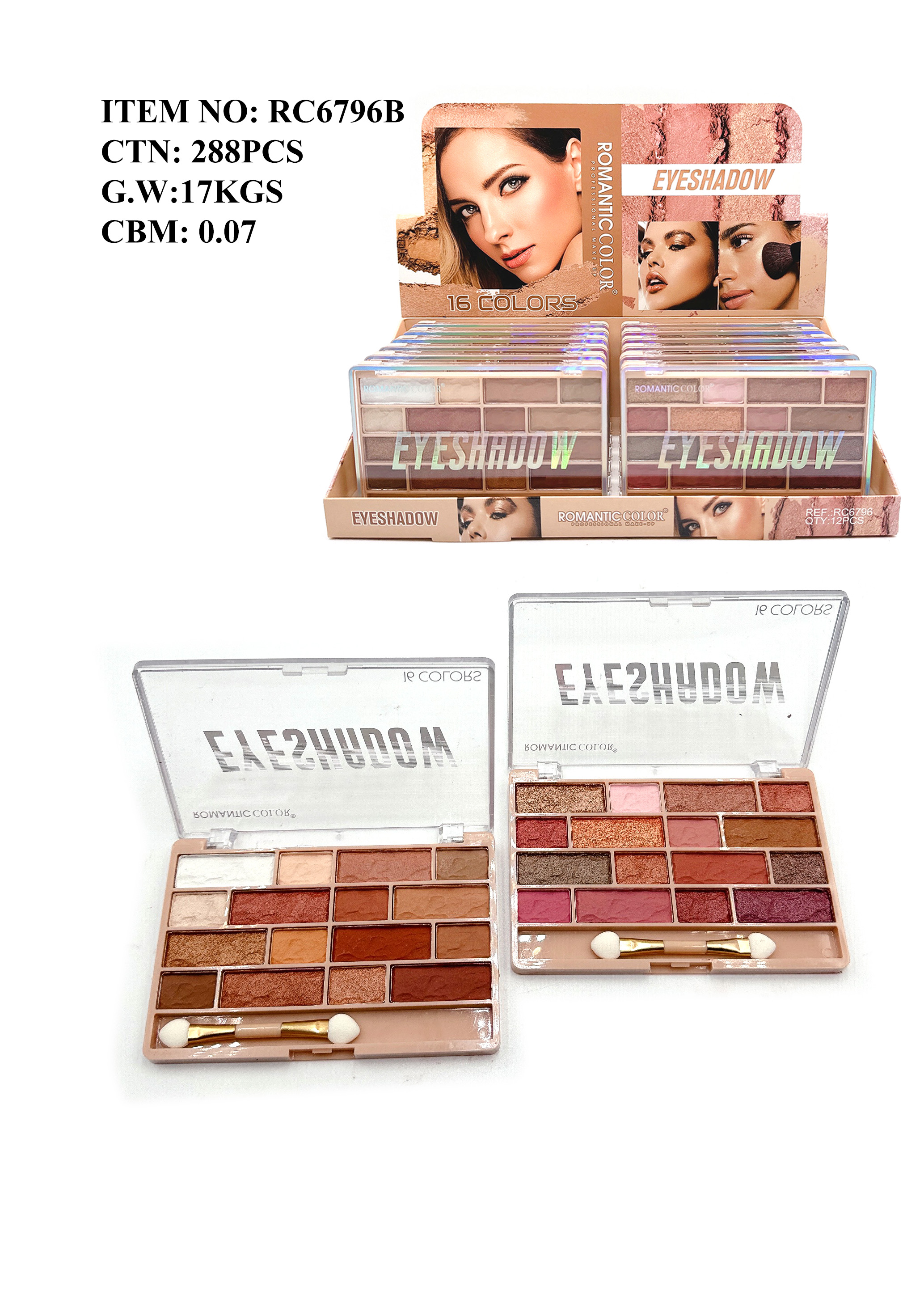 ROMANTIC COLOR  EYESHADOW|12 COLORS EYESHADOW PALETTE