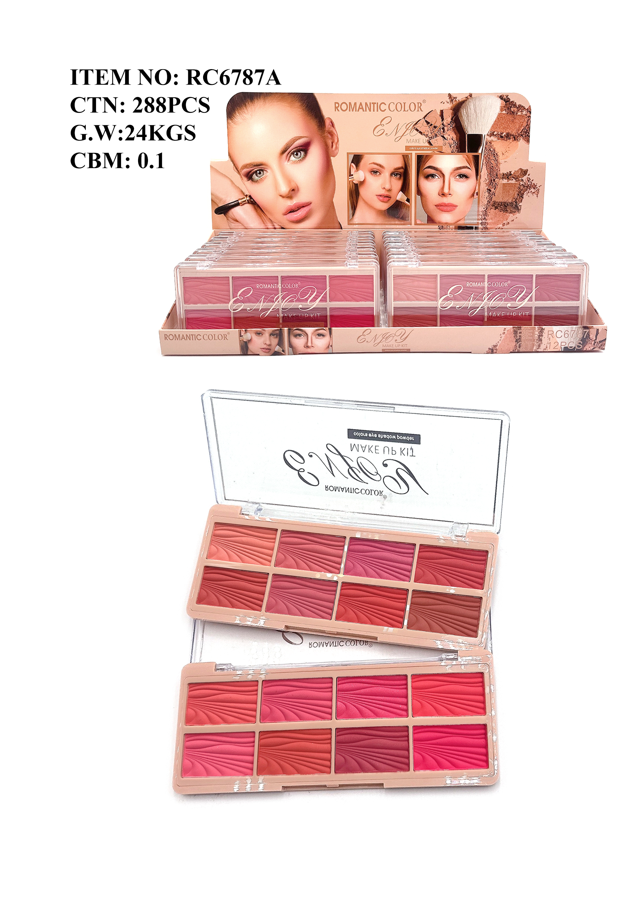 ROMANTIC COLOR ENJOY |8 COLORS ROMANTIC COLOR BLUSH&CONTOUR