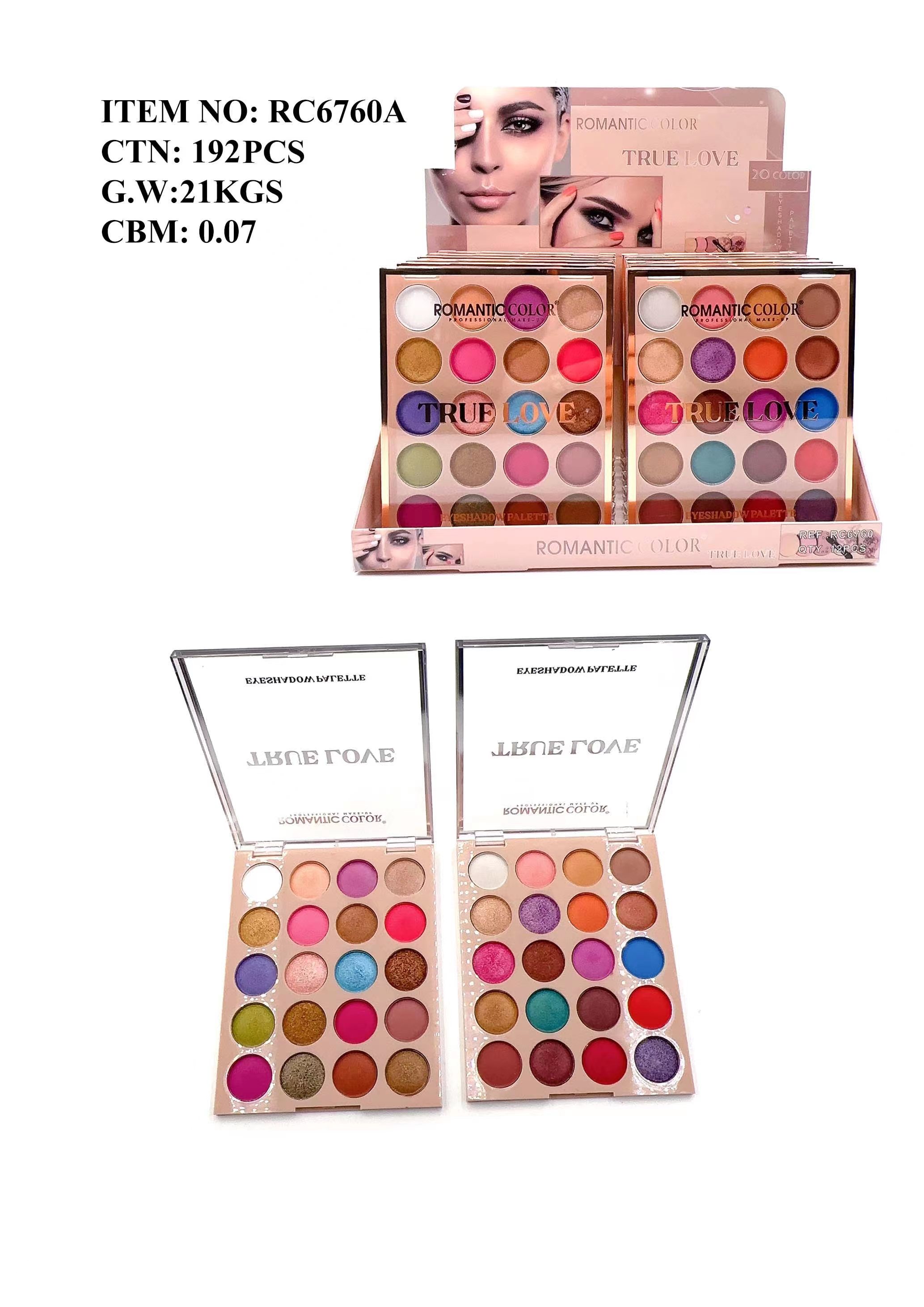 ROMANTIC COLOR TURE LOVE EYESHADOW PALETTE|20 COLORS EYESHADOW PALETTE