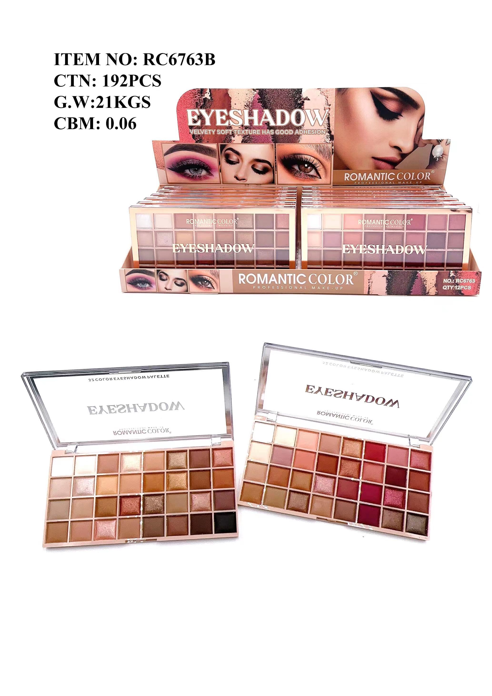 ROMANTIC COLOR PROFESSIONAL MAKEUUP|32COLORS EYESHADOW PALETTE