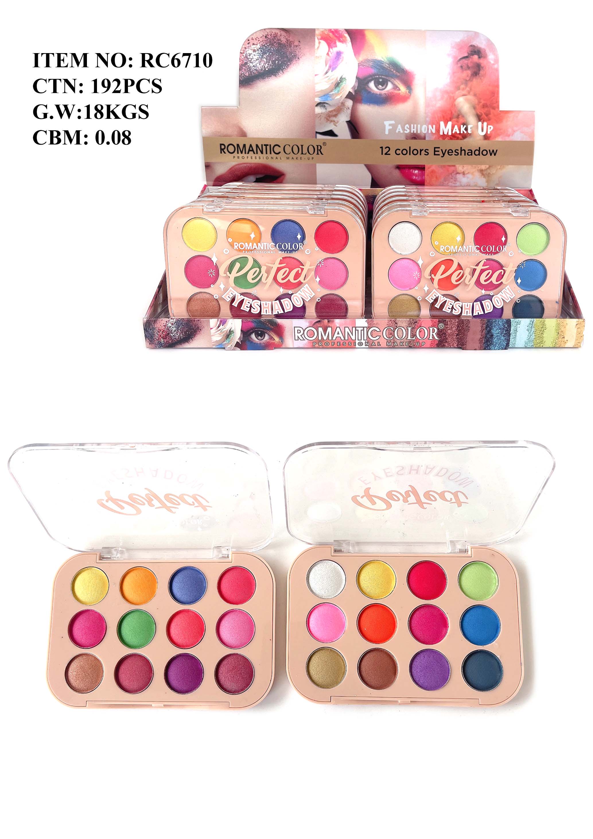 ROMANTIC COLOR PEIFECT MAKEUP PALETTE|12 COLORS EYESHADOW PALETTE