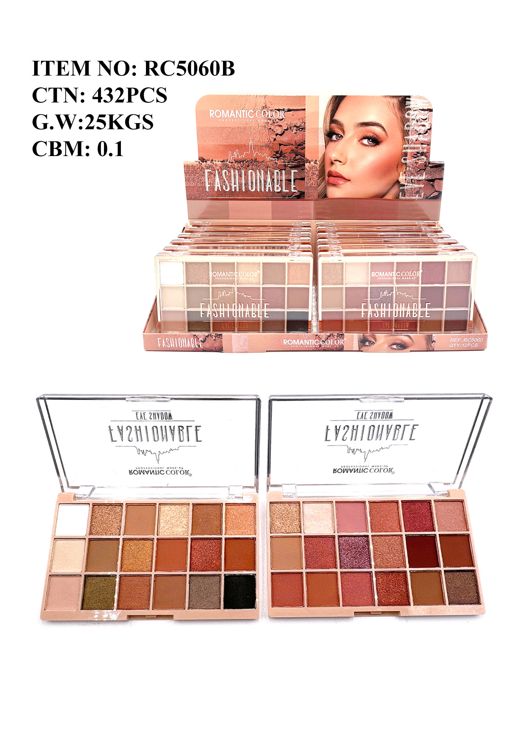 ROMANTIC COLOR FASHIONABLE EYESHADOW PALETTE |18 COLORS EYESHADOW PALETTE